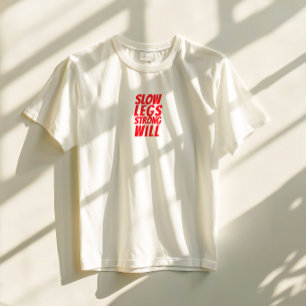 T-shirt En Tri-matière Ironie de fille à vélo rouge