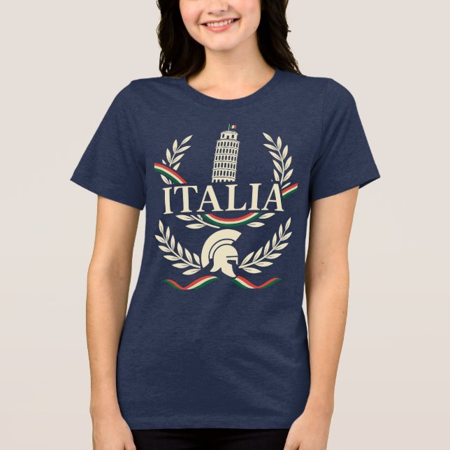 T-shirt En Tri-matière Italia Heritage Crest (Recto)