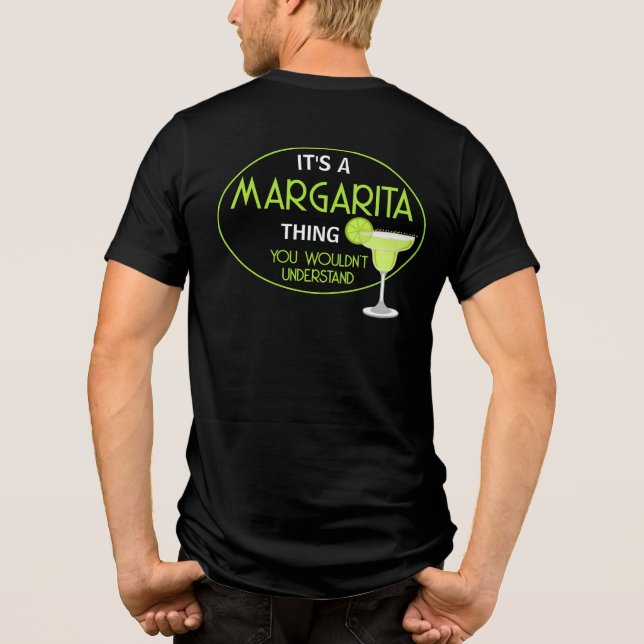 T-shirt En Tri-matière Its A Margarita Thing Mixologist Cocktail (Verso)