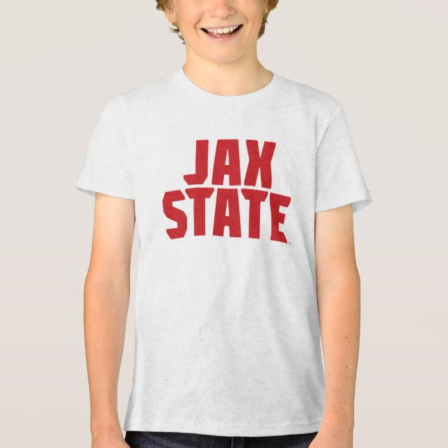 T-shirt En Tri-matière Jacksonville State University JAX STATE Bold Red (Recto)