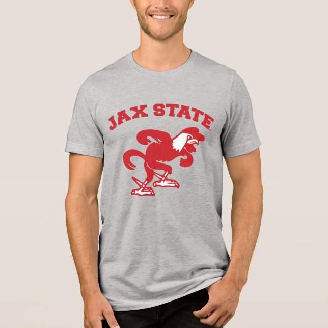 T-shirt En Tri-matière Jacksonville State University JAX State Gamecocks (Recto)