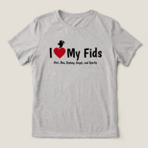 J'adore mes Fids Perroquet Enfants Plumés