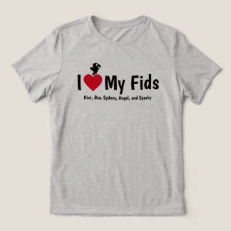 T-shirt En Tri-matière J'adore mes Fids Perroquet Enfants Plumés
