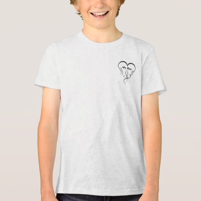 T-shirt En Tri-matière J'adore mon chéri • Vous = ♥ (Recto)