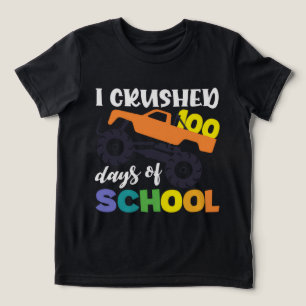 T-shirt En Tri-matière J'ai écrasé 100 jours de camion de l'école 2025
