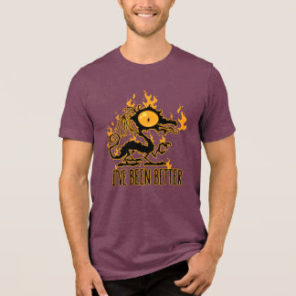 T-shirt En Tri-matière J'ai Été Mieux Dragon Croustillant Brûlé