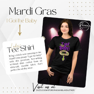 T-shirt En Tri-matière "J'ai eu le T-shirt Femme Mardi Gras Baby