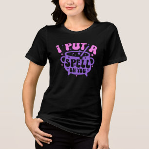 T-shirt En Tri-matière J'ai Jeté un Sortilège Sur Vous — Chaudron Rétro V