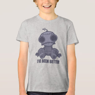 T-shirt En Tri-matière J'Ai Mieux Été Triste Cartoon Robot