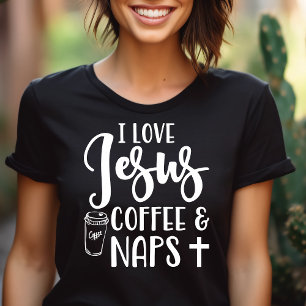 T-shirt En Tri-matière J'aime Jésus Café et Siestes