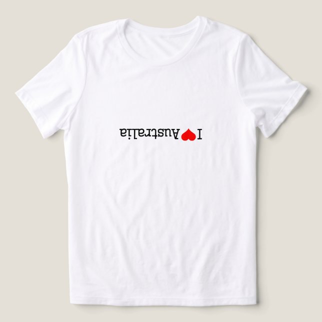 T-shirt En Tri-matière J'aime l'Australie (Design Recto)