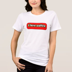 T-shirt En Tri-matière J'aime le mocha café
