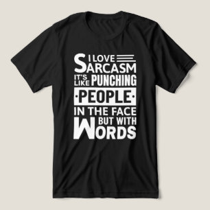 T-shirt En Tri-matière J'aime le sarcasme Drôle Sarcastique de dire T-s