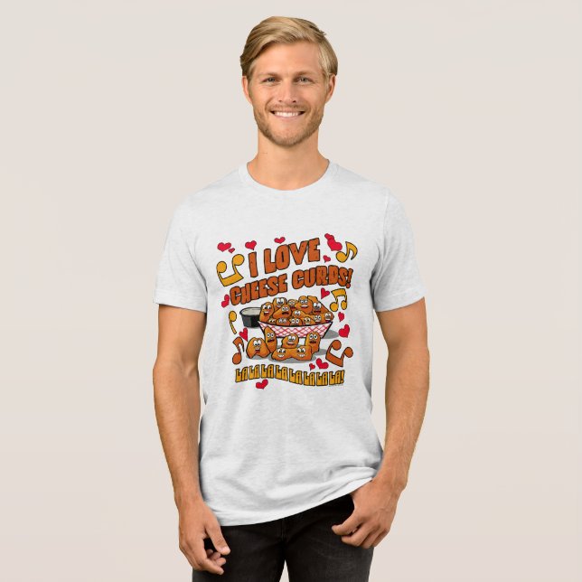 T-shirt En Tri-matière J'Aime Les Courbes De Fromage ! (Recto plein)