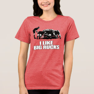 T-shirt En Tri-matière J'aime les grosses valises Amoureux de rugby pour