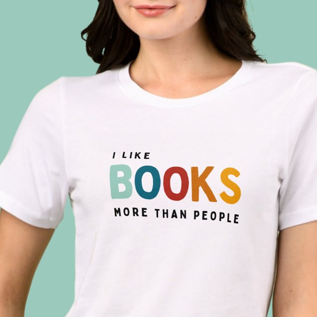 T-shirt En Tri-matière J'aime les livres plus que les gens (Créateur téléchargé)