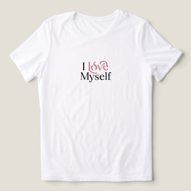 T-shirt En Tri-matière J'aime moi-même. (Design Recto)