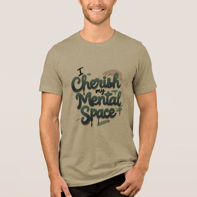 T-shirt En Tri-matière J'Aime Mon Espace Mental (Recto)