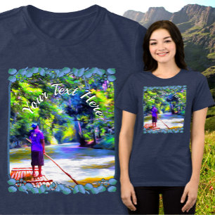 T-shirt En Tri-matière Jamaïcain River Raft Ride J001
