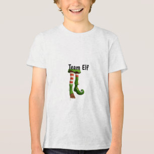 T-shirt En Tri-matière Jambes d'Elf drôles Méfait de Pôle Nord Adulte N