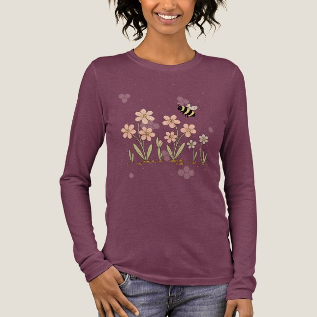 T-shirt En Tri-matière Jardin Bee Happy (Recto)