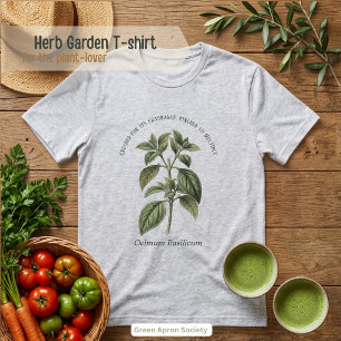 T-shirt En Tri-matière Jardin botanique d'Ocimum Basilicum Basil