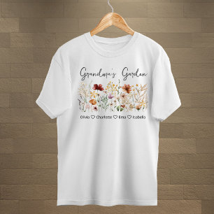 T-shirt En Tri-matière Jardin de grand-mère aquarelle jolie fleur florale