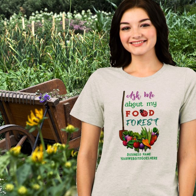 T-shirt En Tri-matière Jardin de la forêt alimentaire dire affaires (Créateur téléchargé)