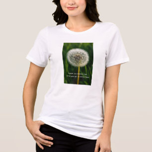 T-shirt En Tri-matière Jardin de pissenlits sauvages et inspiration flora