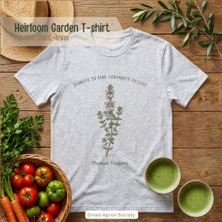 T-shirt En Tri-matière Jardin de Thym Botanique Thymus Vulgaris