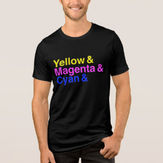 T-shirt En Tri-matière Jaune & Cyan & Magenta & Noir