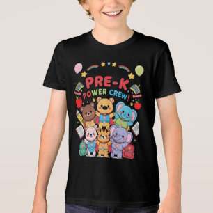 T-shirt En Tri-matière "Je fais partie de la Power Crew de pré-maternelle