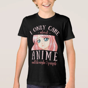 T-shirt En Tri-matière Je Ne Me Soucie Que D'Anime Et Peut-Être De 3 Pers