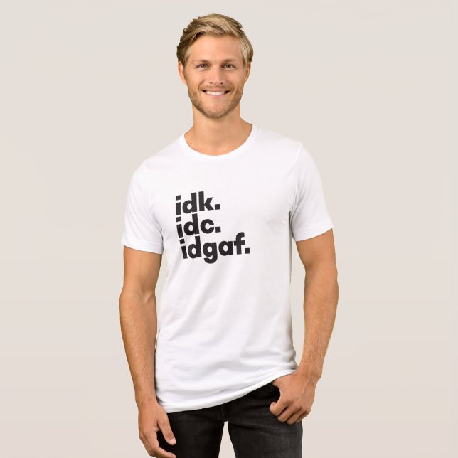 T-shirt En Tri-matière Je ne sais pas Funny dire message caché blanc (Recto plein)