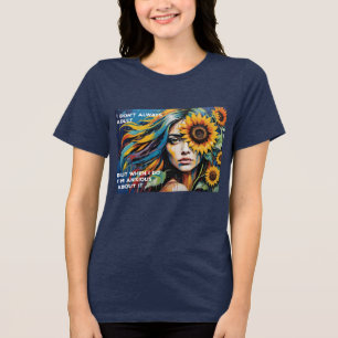 T-shirt En Tri-matière Je ne suis pas toujours adulte mais je suis anxieu