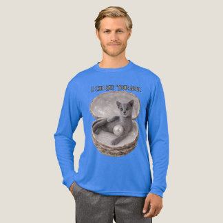T-shirt En Tri-matière Je peux voir votre âme Drôle de conception de chat