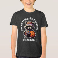 Je Plais Plutôt Jouer Basketball Funny Racoon Cade