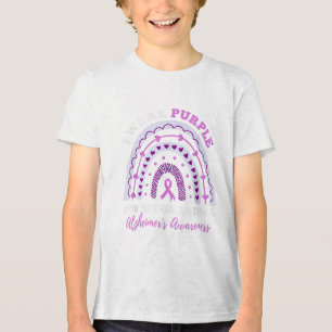 T-shirt En Tri-matière Je Porte Du Purple Pour Ma Grand-Mère Sensibilisat