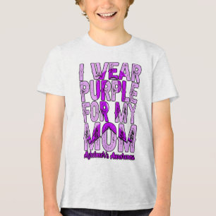 T-shirt En Tri-matière Je Porte Du Purple Pour Ma Mère Heimers _5