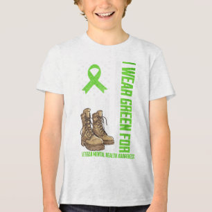 T-shirt En Tri-matière Je Porte Le Vert Pour La Sensibilisation À La Sant