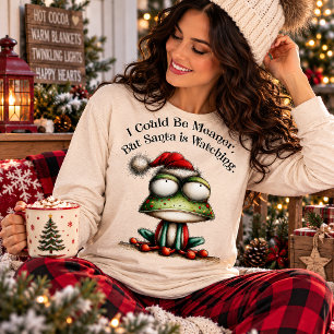 T-shirt En Tri-matière Je pourrais être plus méchant mais le Père Noël re
