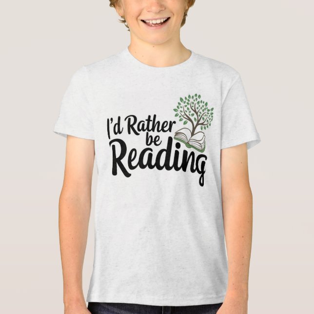 T-shirt En Tri-matière "Je préfère lire" (Recto)