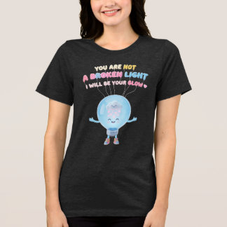 T-SHIRT  EN TRI-MATIÈRE JE SERAI VOTRE LUMIÈRE