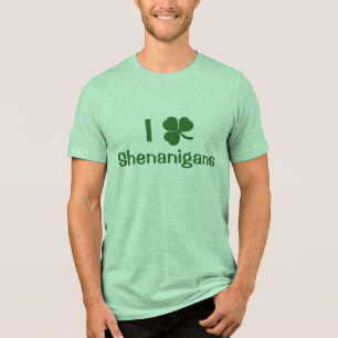 T-shirt En Tri-matière Je Shamrock Aime Les Shenanigans