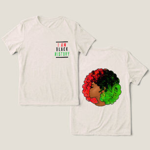 T-shirt En Tri-matière Je suis drapeau panafricain histoire noire afro fe