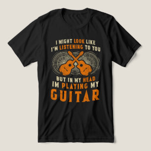 T-shirt En Tri-matière Je suis en train d'écouter un drôle de guitariste