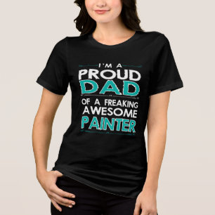 T-shirt En Tri-matière Je suis fier papa d'une folle Fantastique Fille Dr