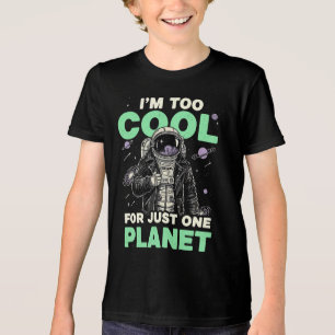 T-shirt En Tri-matière Je suis trop cool pour une seule planète