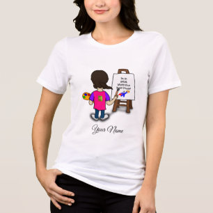 T-shirt En Tri-matière JE SUIS UN ARTISTE...modèle