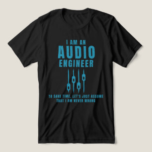 T-shirt En Tri-matière Je suis un ingénieur audio